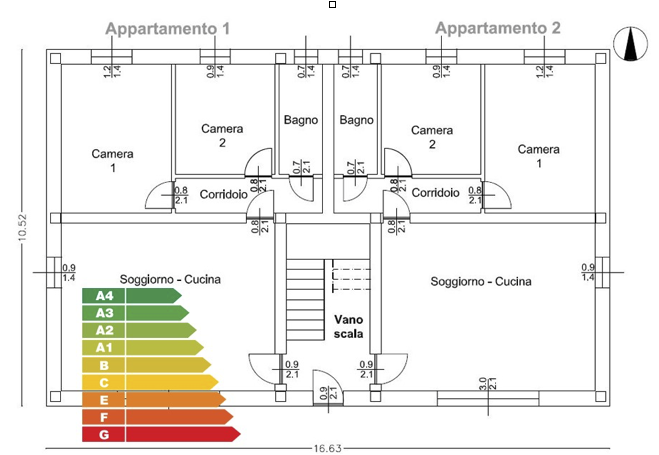 Risparmio e classificazione energetica, analisi su edificio condominiale