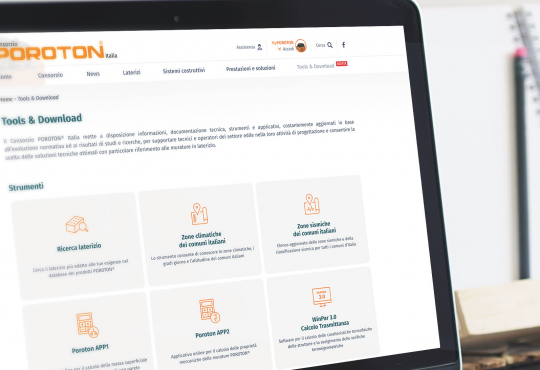 Consorzio POROTON® Italia: nuovo portale e nuovi servizi online