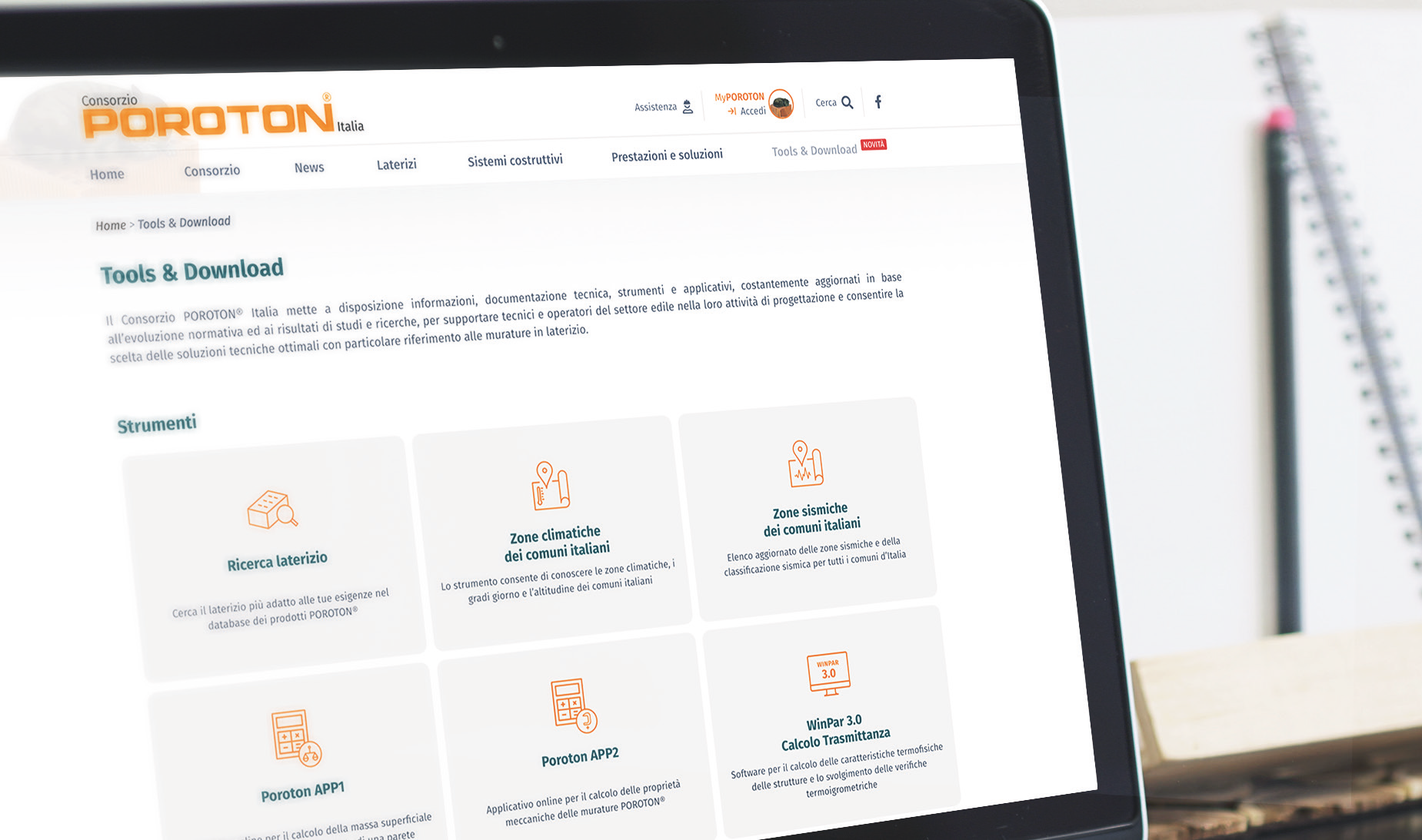 Consorzio POROTON® Italia: nuovo portale e nuovi servizi online