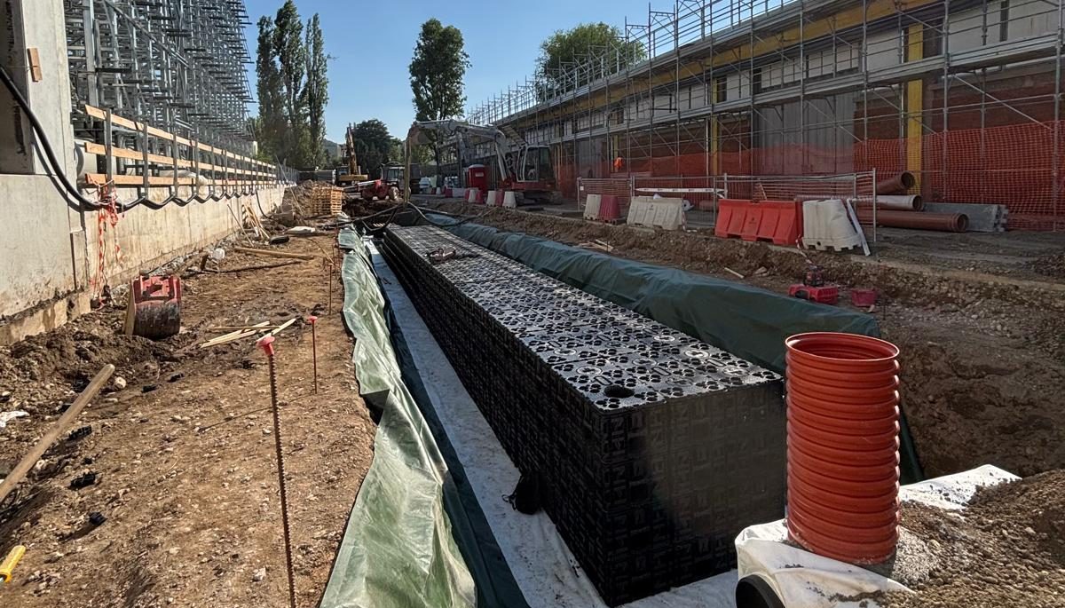 Wavin AquaCell per la gestione ottimale delle acque piovane della nuova Cittadella degli Archivi di Milano